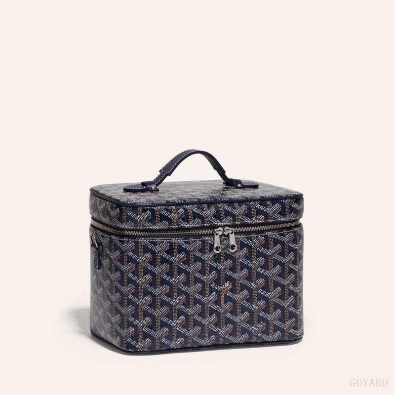 Navy Blue Goyard MUSE VANITY CASE | BAFY0161