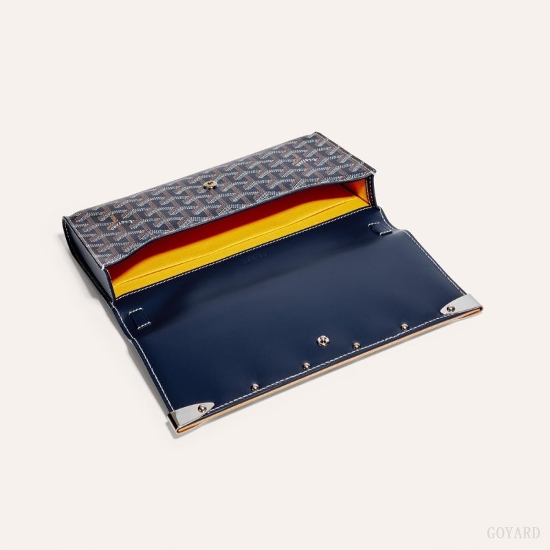 Navy Blue Goyard Monte-Carlo PM Clutch | IMZY5984