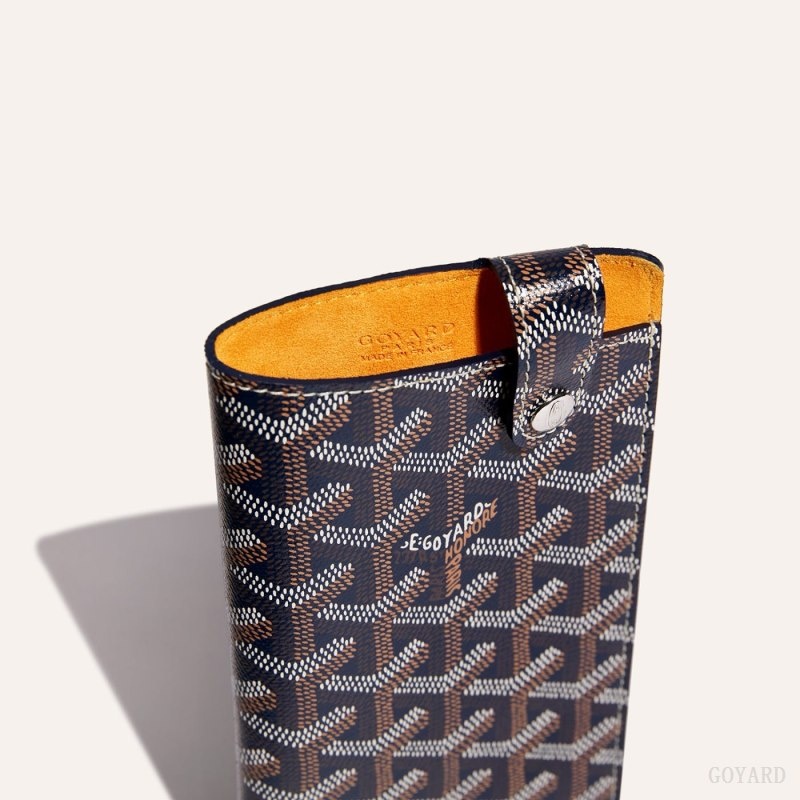 Navy Blue Goyard Montmartre GM Case | WJOU4025