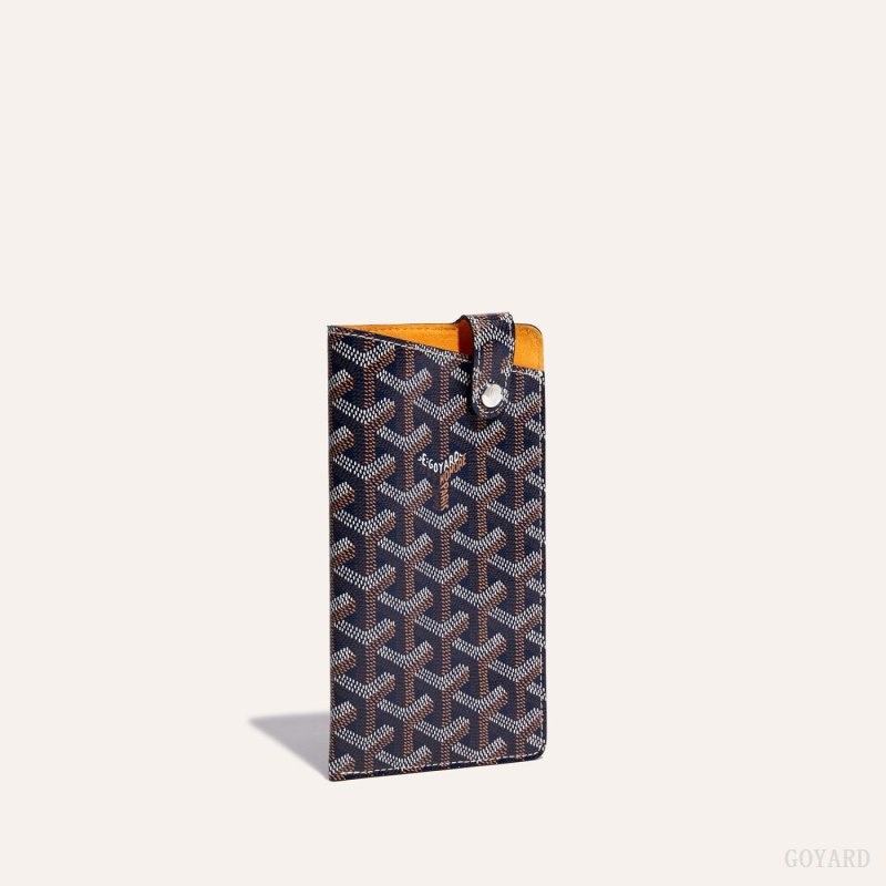 Navy Blue Goyard Montmartre GM Case | WJOU4025