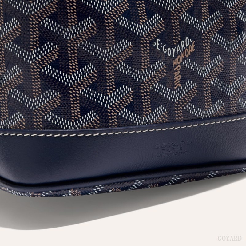 Navy Blue Goyard PETIT FLOT BUCKET BAG | APUW8494