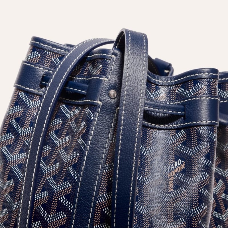 Navy Blue Goyard PETIT FLOT BUCKET BAG | APUW8494