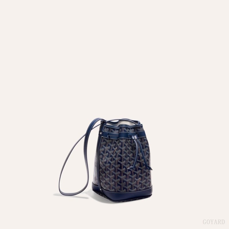 Navy Blue Goyard PETIT FLOT BUCKET BAG | APUW8494