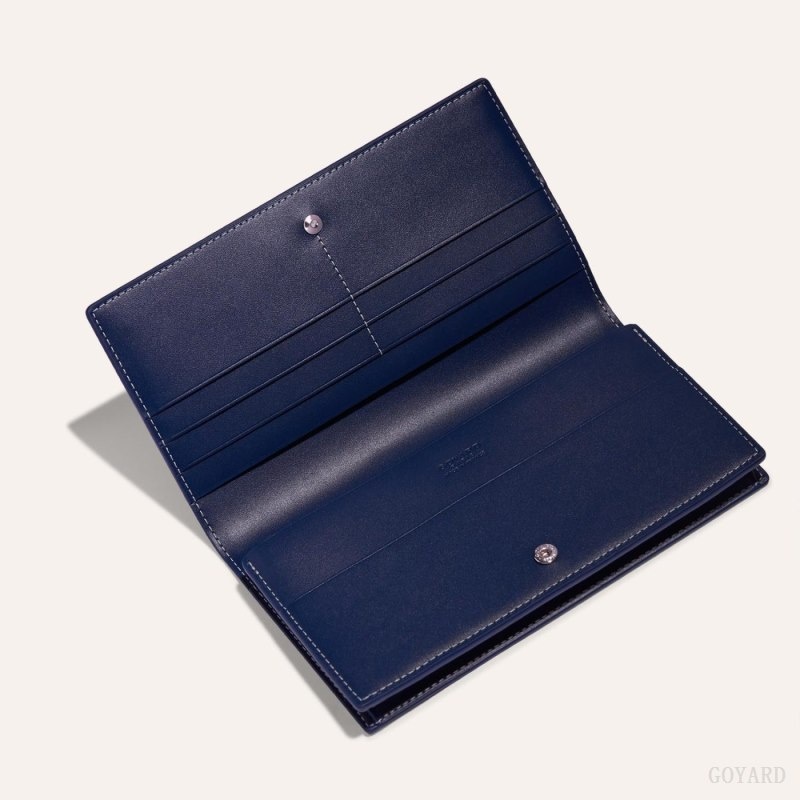 Navy Blue Goyard RICHELIEU WALLET | NAJM5863