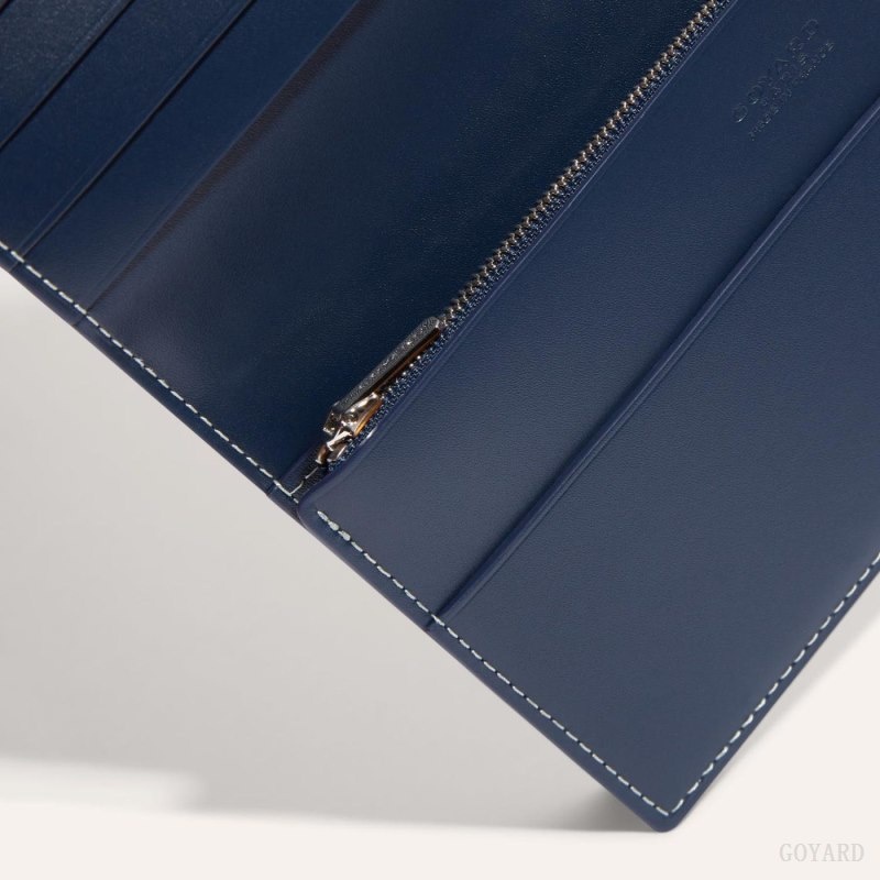 Navy Blue Goyard RICHELIEU WALLET | NAJM5863