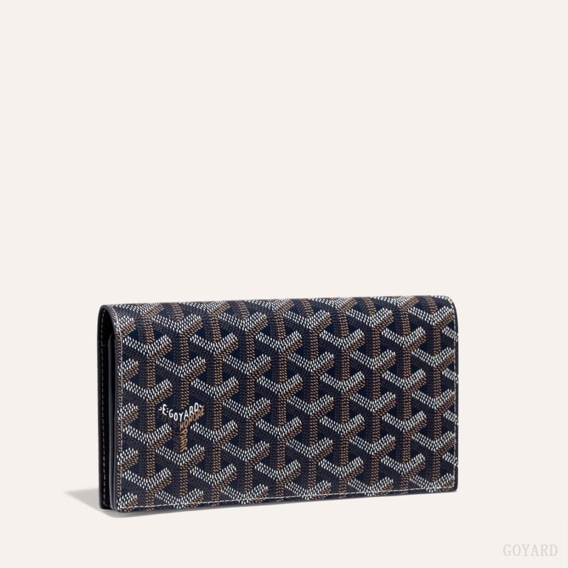 Navy Blue Goyard RICHELIEU WALLET | NAJM5863