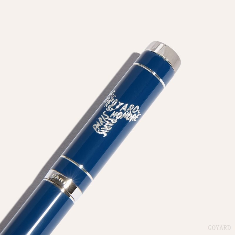 Navy Blue Goyard Rollerball Travel Pen | ERWU5471