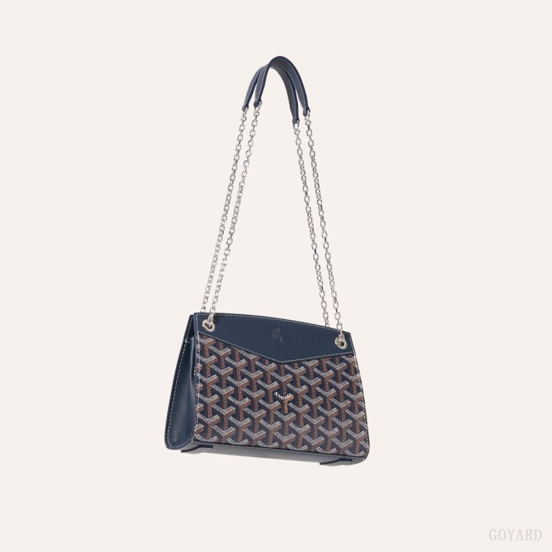 Navy Blue Goyard Rouette Structuré Mini Bag | IVSW4122