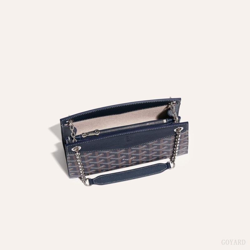 Navy Blue Goyard Rouette Structuré Mini Bag | IVSW4122