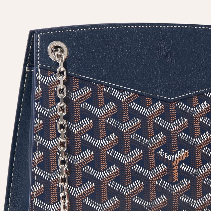 Navy Blue Goyard Rouette Structuré Mini Bag | IVSW4122