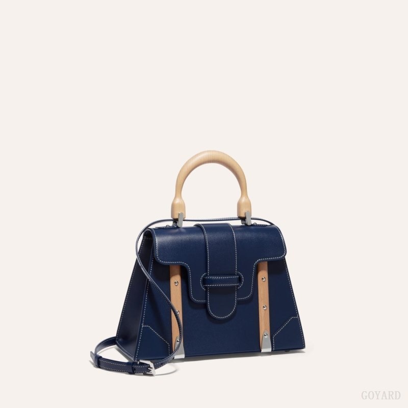 Navy Blue Goyard SAÏGON PM BAG | EBKQ3007