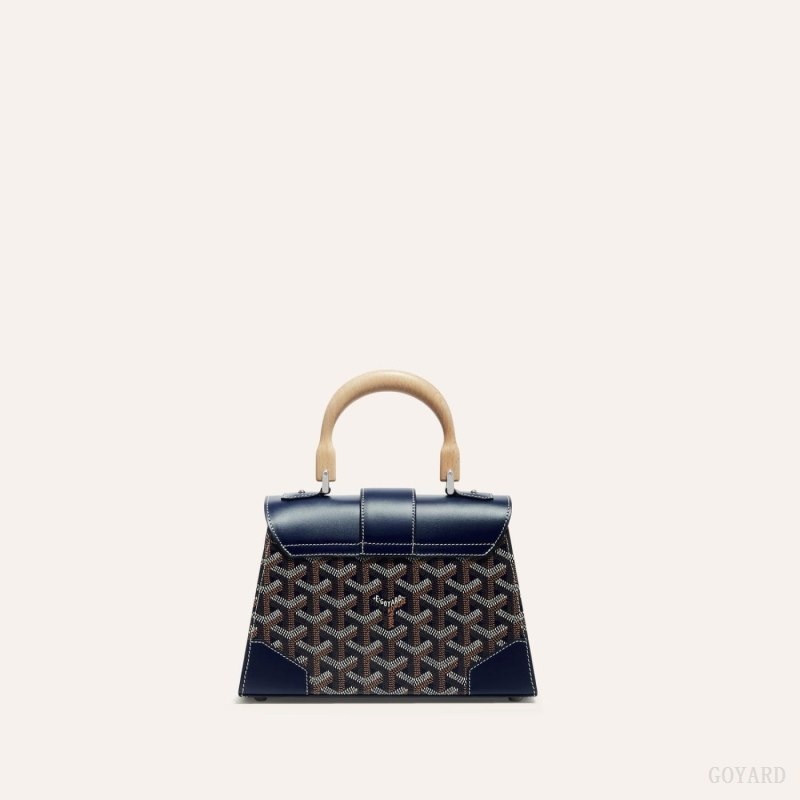 Navy Blue Goyard SAÏGON STRUCTURE MINI BAG | DXCT6896