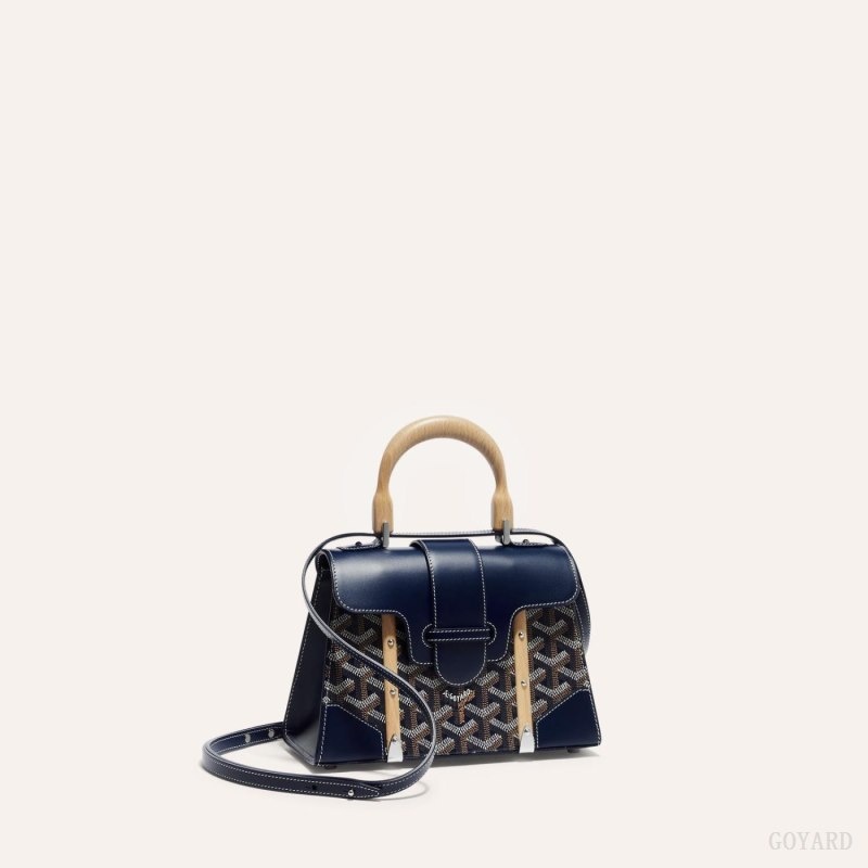 Navy Blue Goyard SAÏGON STRUCTURE MINI BAG | DXCT6896