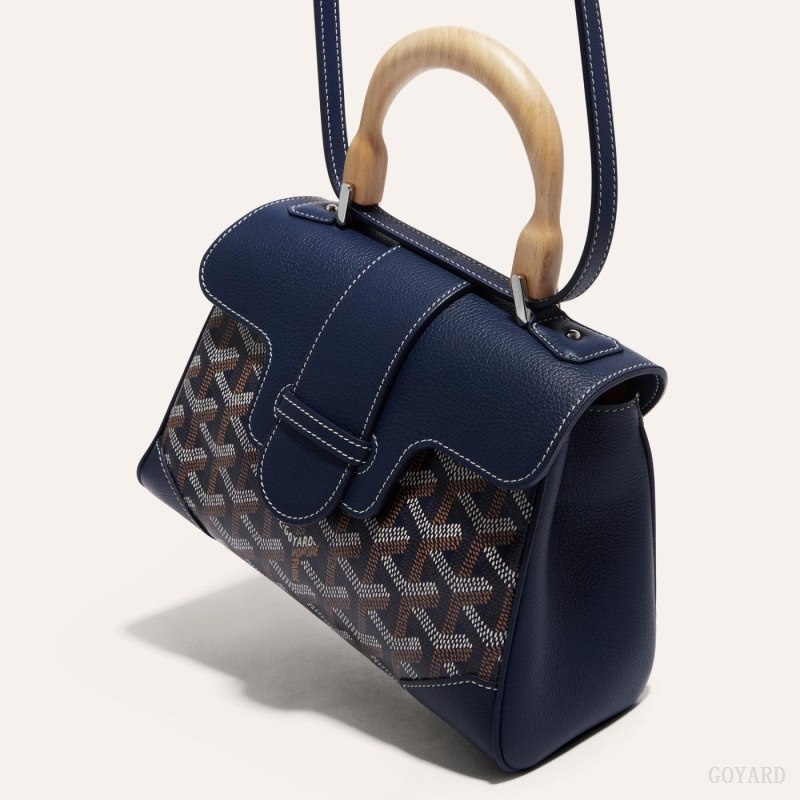 Navy Blue Goyard SAIGON SOUPLE MINI BAG | PAGV3240