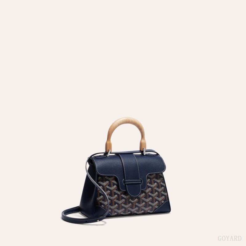 Navy Blue Goyard SAIGON SOUPLE MINI BAG | PAGV3240