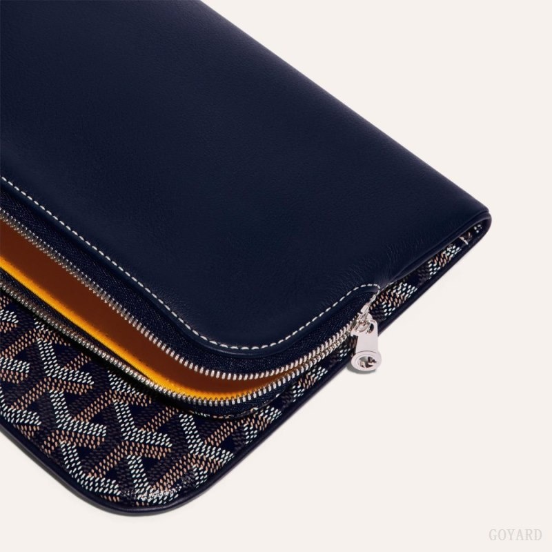 Navy Blue Goyard SAINTE-MARIE CLUTCH | HOVA7357