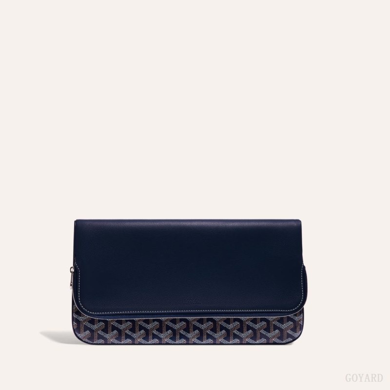 Navy Blue Goyard SAINTE-MARIE CLUTCH | HOVA7357