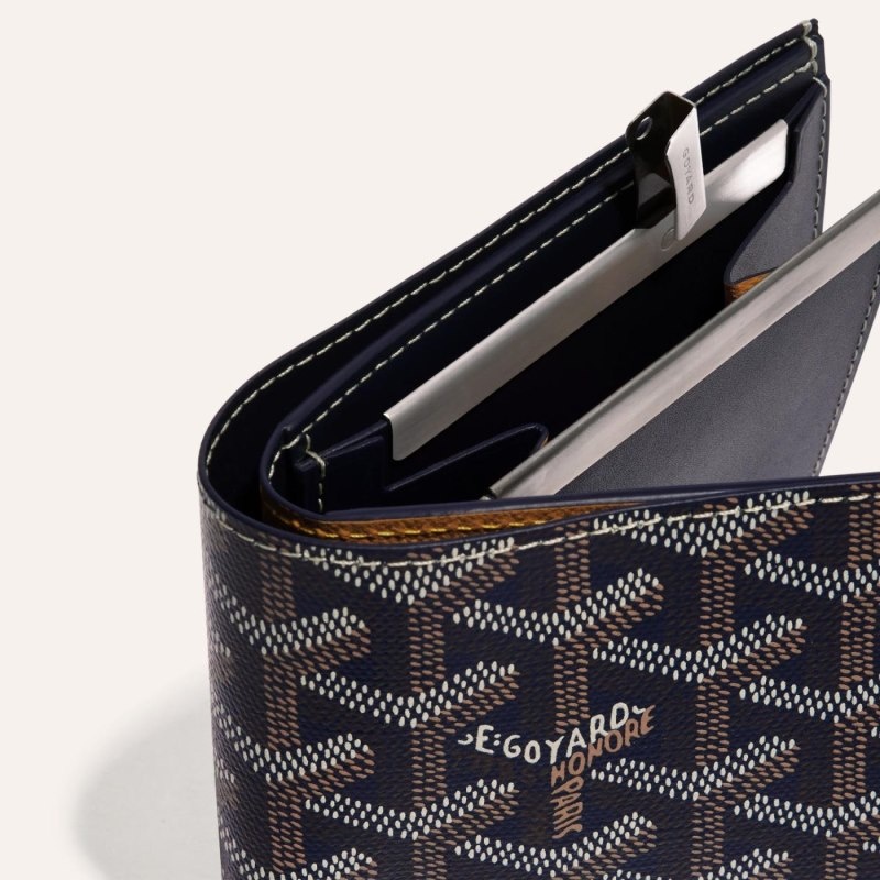 Navy Blue Goyard SAINT-FLORENTIN WALLET | WWYR2680