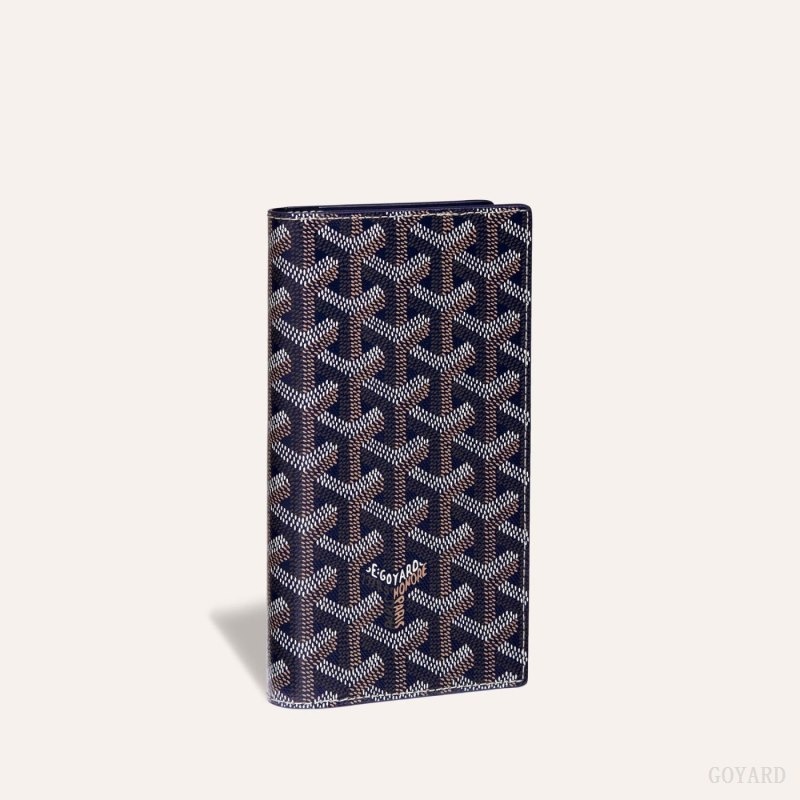 Navy Blue Goyard SAINT-LAMBERT WALLET | GWRP4767