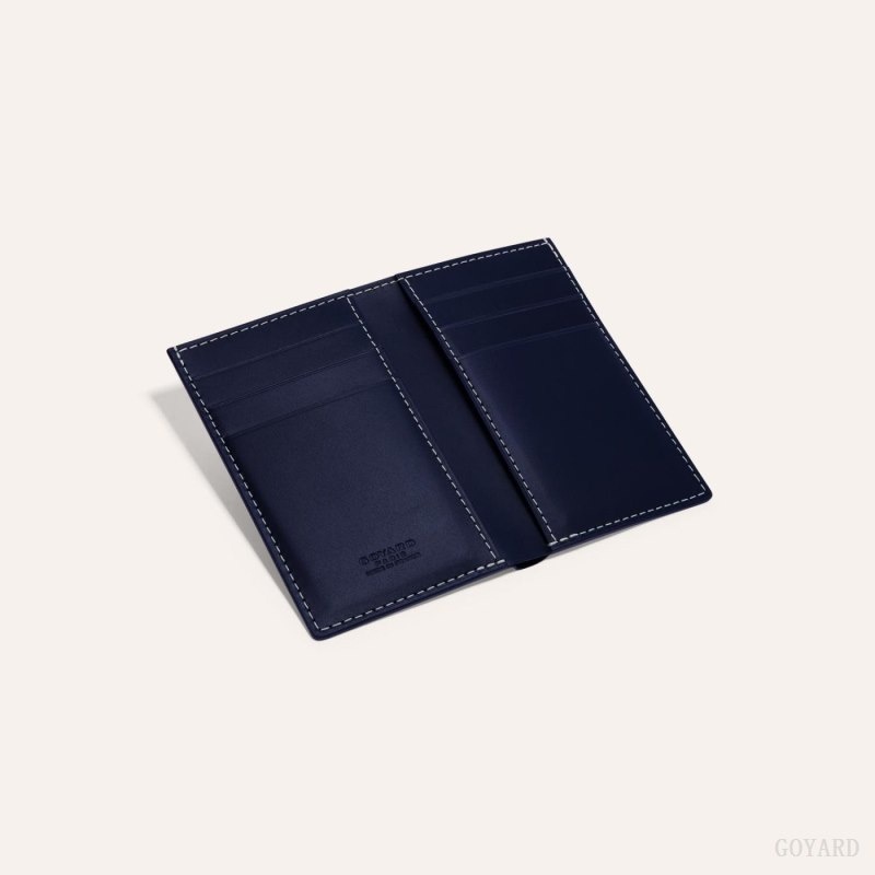 Navy Blue Goyard SAINT-PIERRE CARD WALLET | DHPS3288