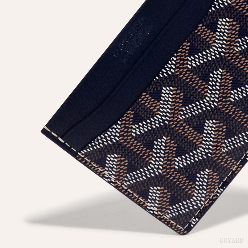 Navy Blue Goyard SAINT-SULPICE CARD WALLET | TBLQ7610