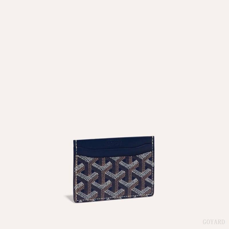 Navy Blue Goyard SAINT-SULPICE CARD WALLET | TBLQ7610