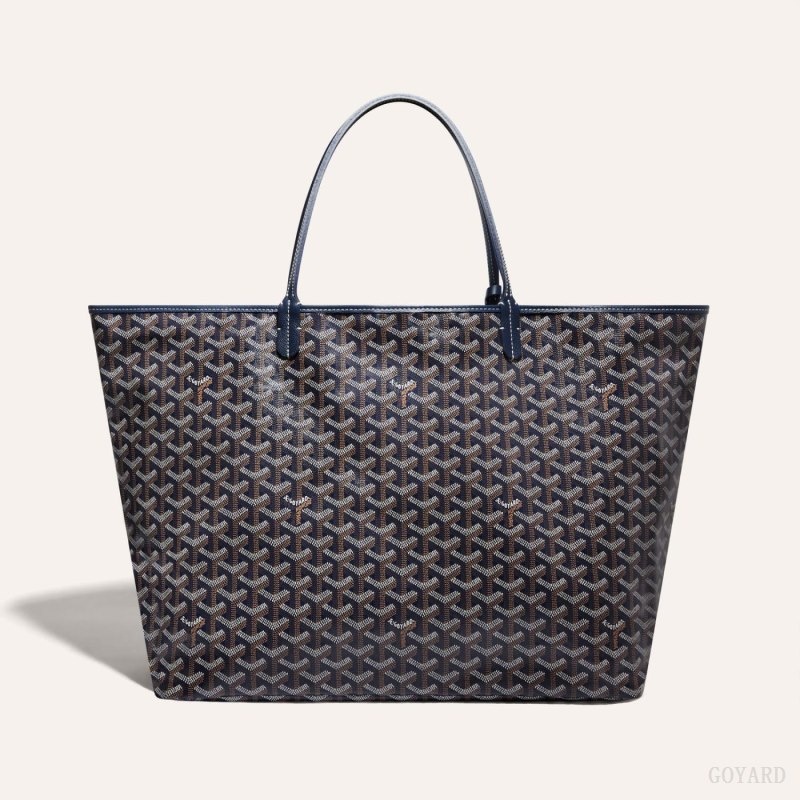 Navy Blue Goyard SAINT LOUIS GM BAG | WZFA4367