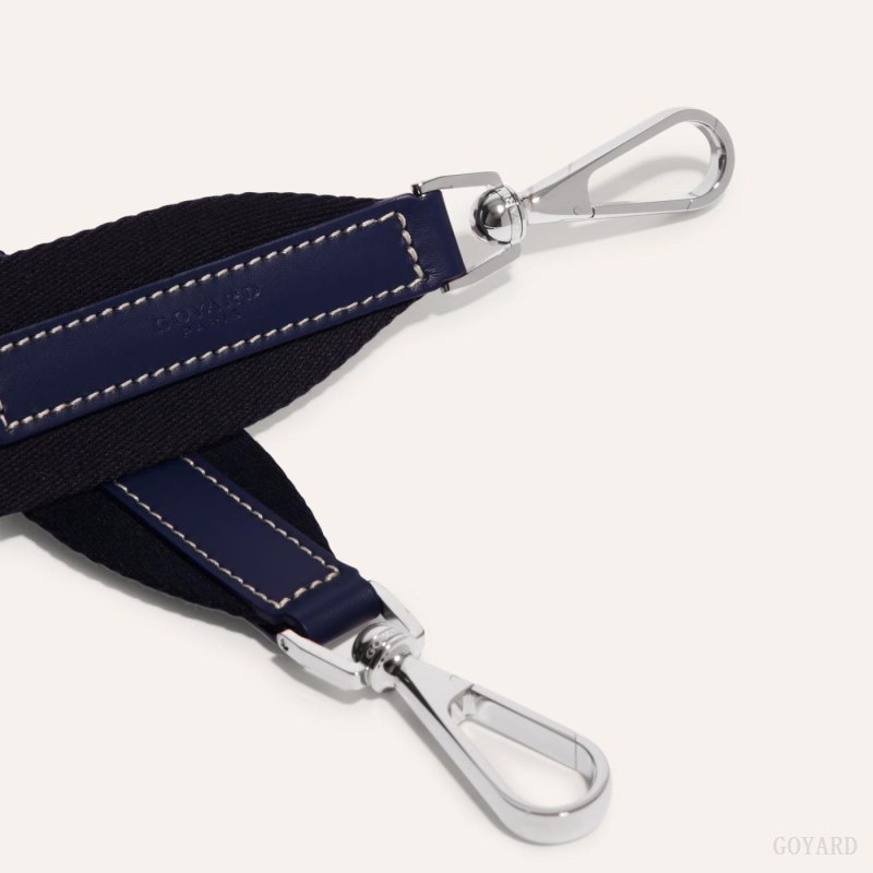 Navy Blue Goyard SANGLE MM STRAP | CYQA7585