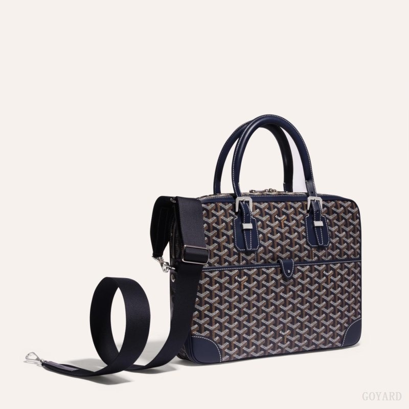 Navy Blue Goyard SANGLE MM STRAP | CYQA7585