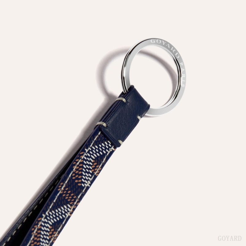 Navy Blue Goyard SESAME KEY RING | QEVU3784