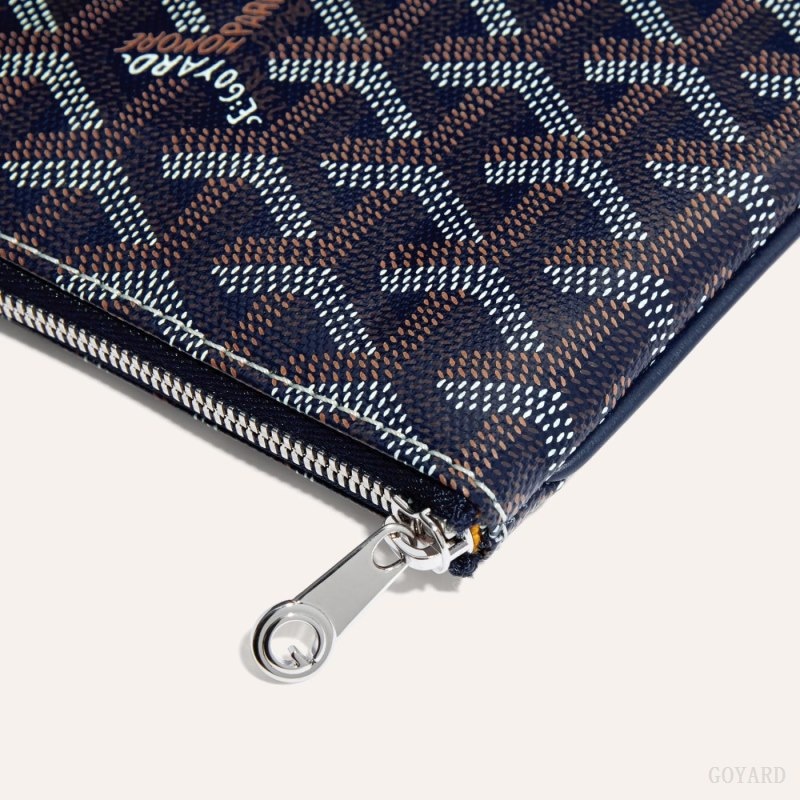 Navy Blue Goyard SÉNAT MINI WALLET | DNCT8502