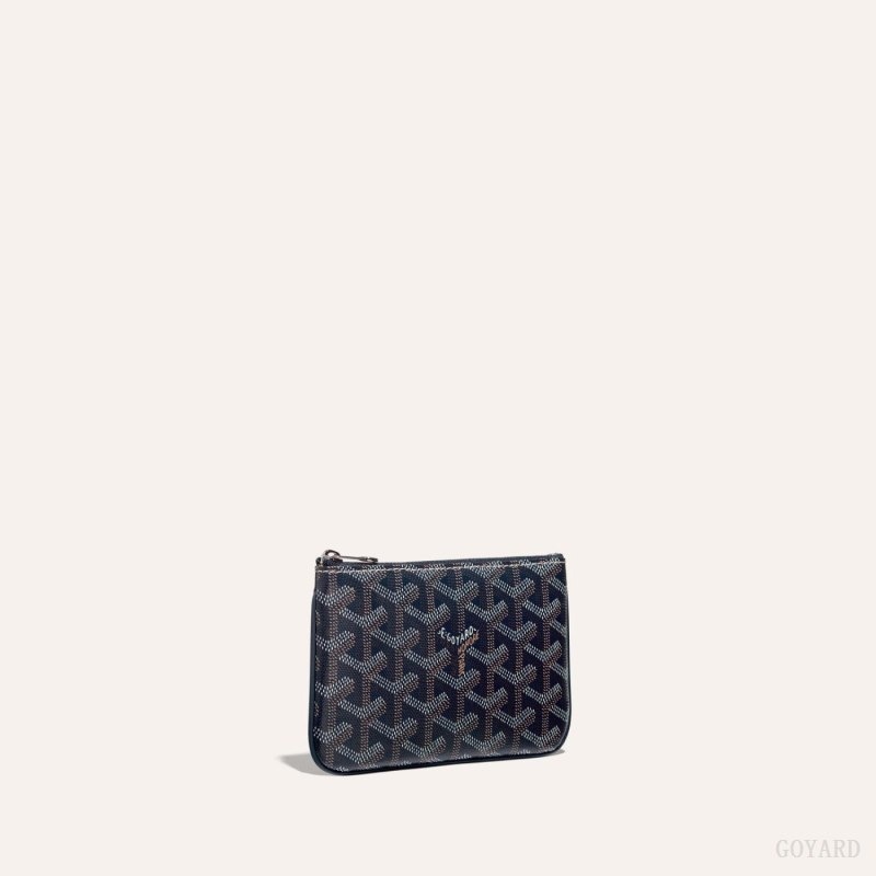 Navy Blue Goyard SÉNAT MINI WALLET | DNCT8502