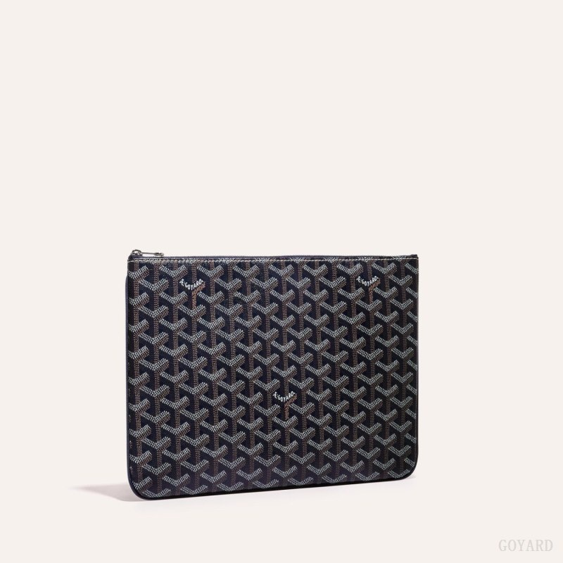 Navy Blue Goyard SÉNAT MM POCKET | NFWU7204