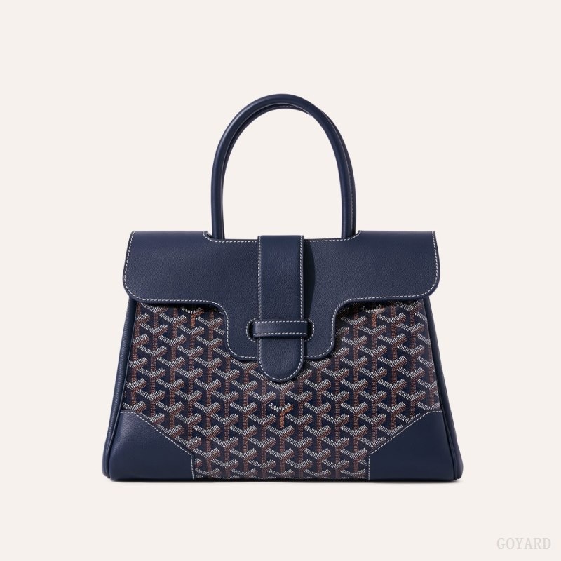 Navy Blue Goyard Saïgon tote bag | JBQA9089