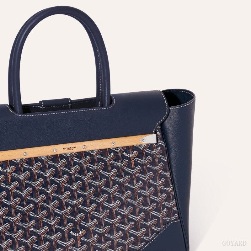 Navy Blue Goyard Saïgon tote bag | JBQA9089