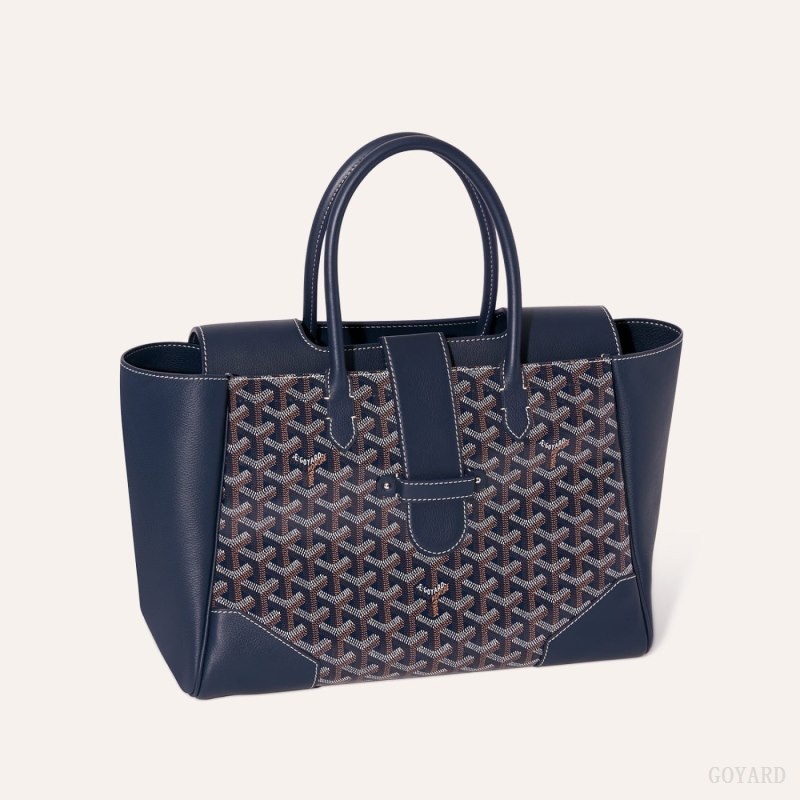 Navy Blue Goyard Saïgon tote bag | JBQA9089