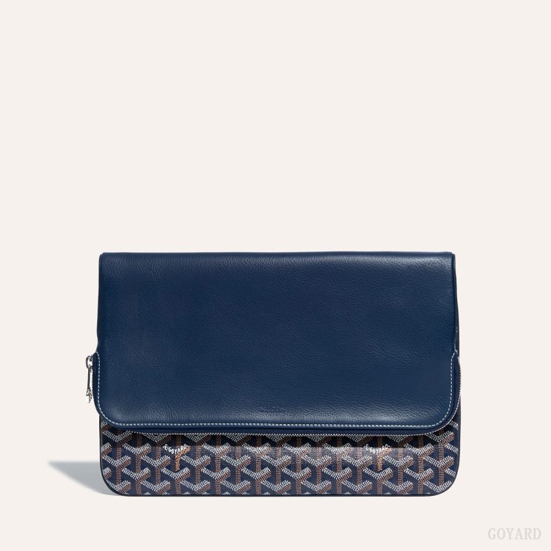 Navy Blue Goyard Sainte-Marie GM Clutch | XBHA6830