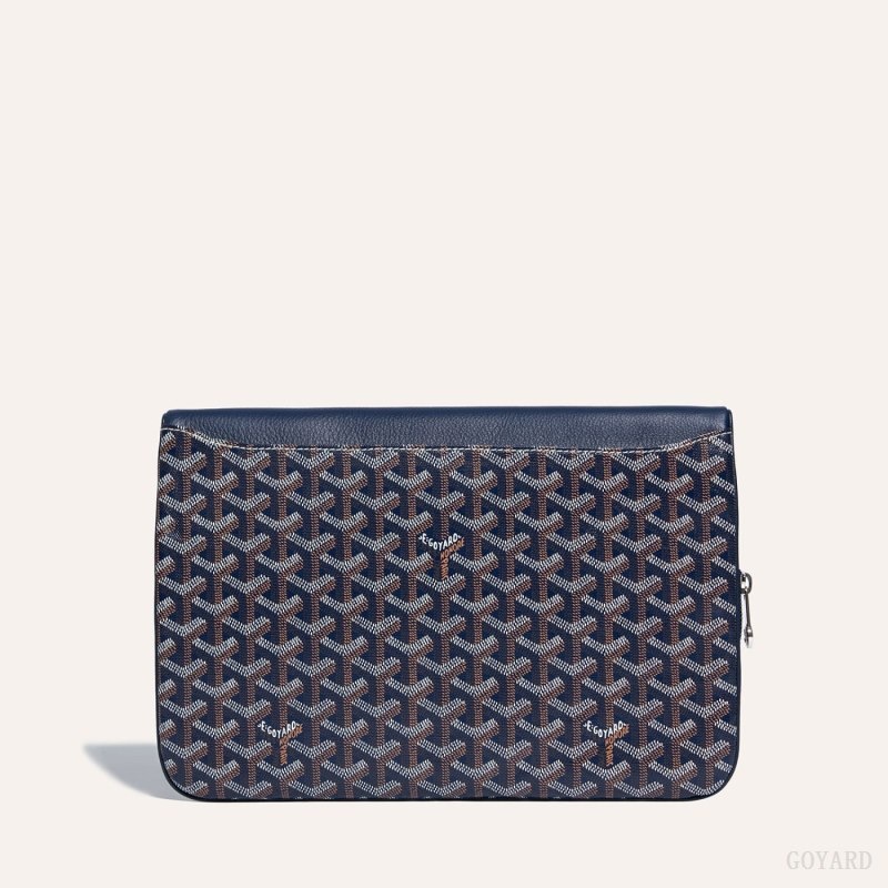 Navy Blue Goyard Sainte-Marie GM Clutch | XBHA6830