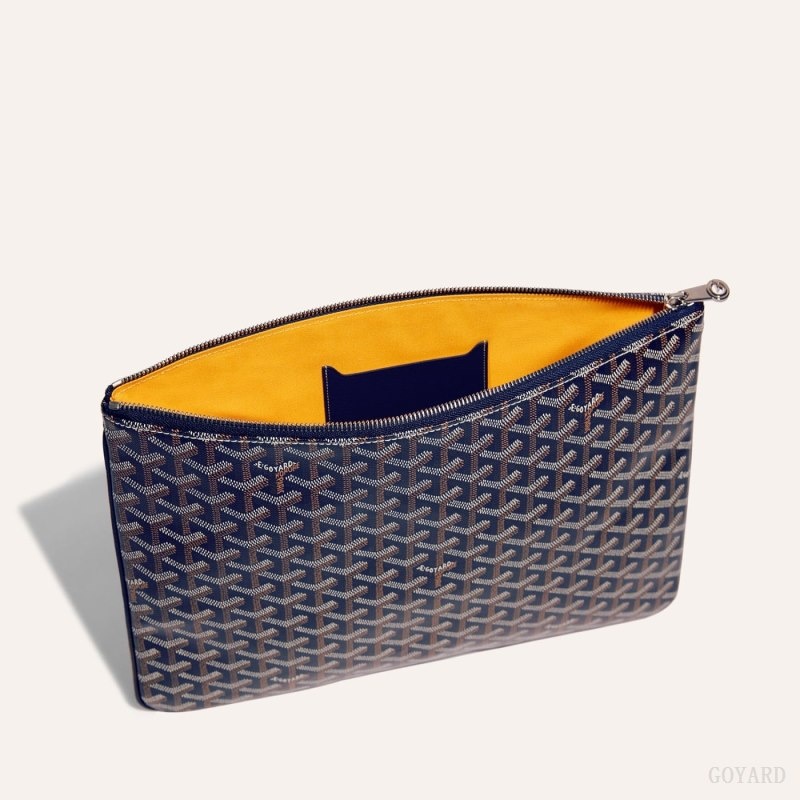 Navy Blue Goyard Sénat MGM Pouch | AWPN7099