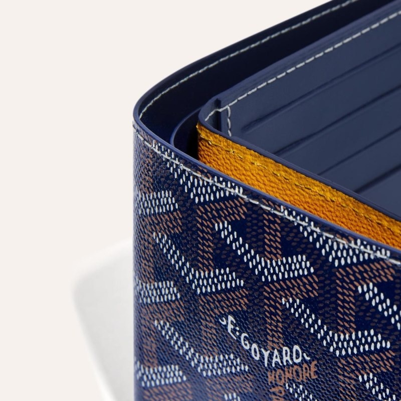 Navy Blue Goyard VICTOIRE WALLET | WXFU5156