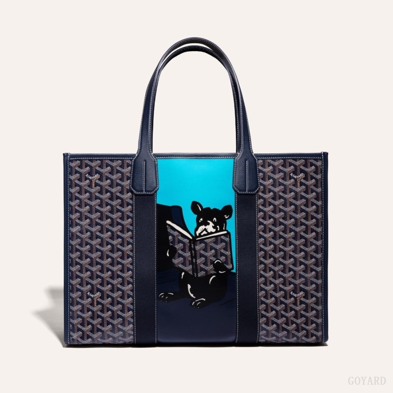 Navy Blue Goyard VILLETTE TOTE BAG | RJVA1940