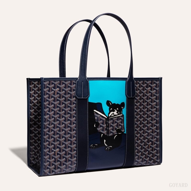 Navy Blue Goyard VILLETTE TOTE BAG | RJVA1940