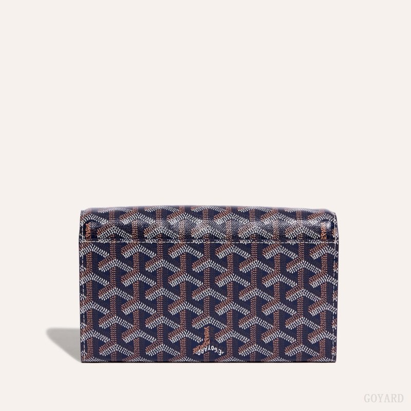 Navy Blue Goyard Varenne Continental Wallet | TGPY8605