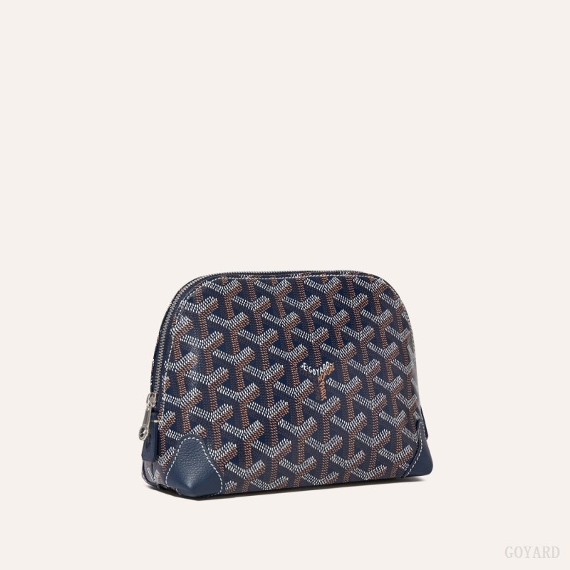 Navy Blue Goyard Vendôme Cosmetic Pouch | YVWM0032