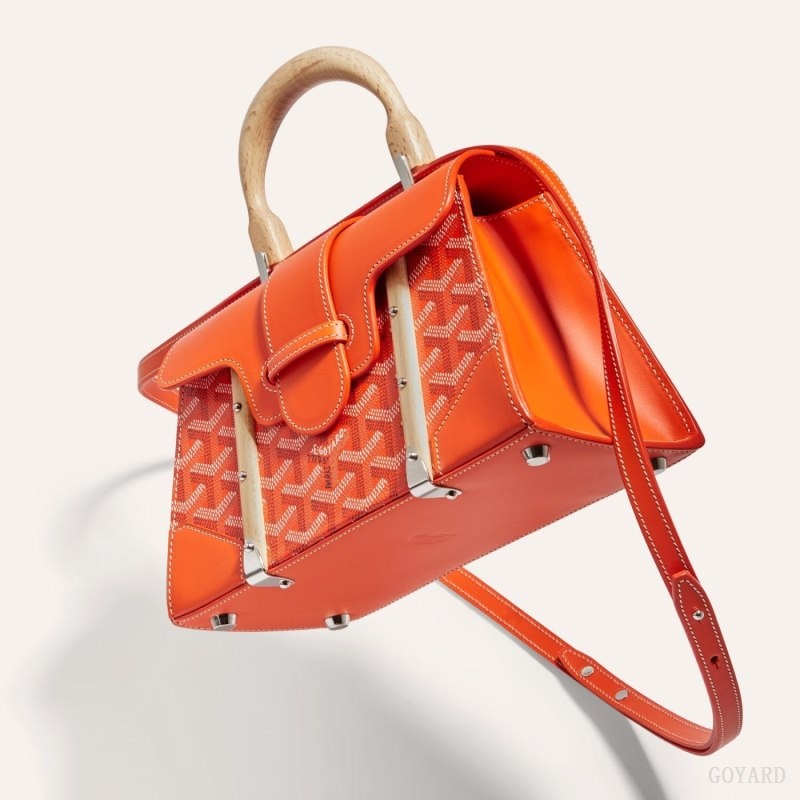 Orange Goyard SAÏGON STRUCTURE MINI BAG | WLGA9410