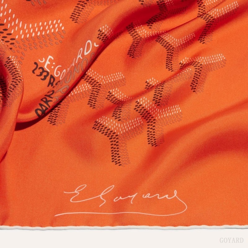 Orange Goyard SCARF N°1 | QMNI9081