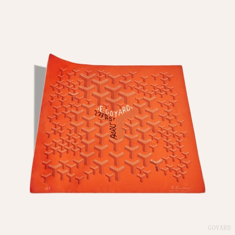 Orange Goyard SCARF N°1 | QMNI9081