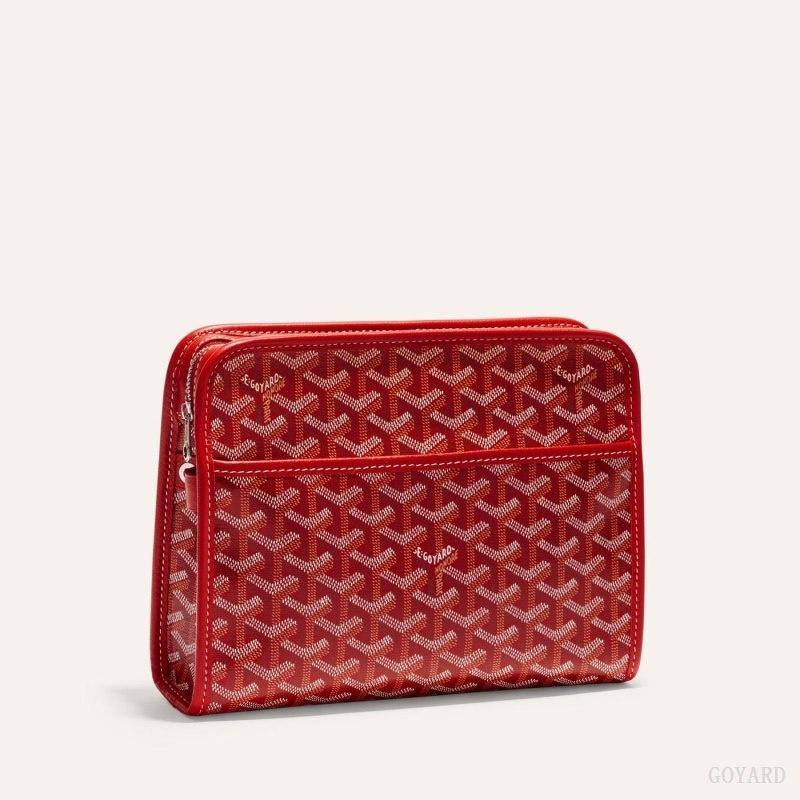 Red Goyard JOUVENCE MM TOILET BAG | HOES8883