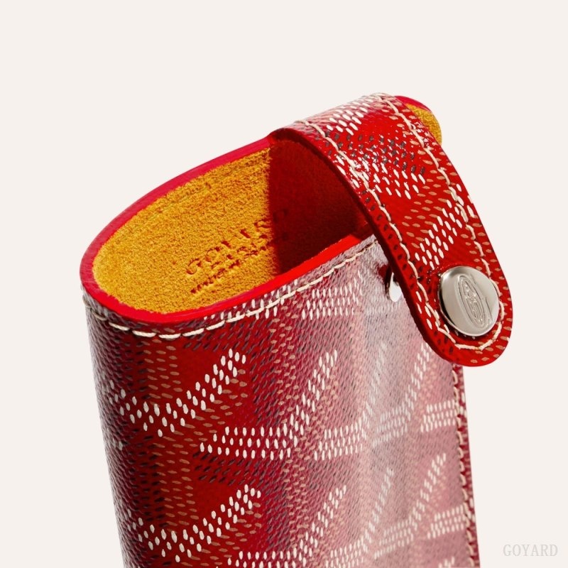 Red Goyard MONTMARTRE PM GLASSES CASE | CIFZ6488