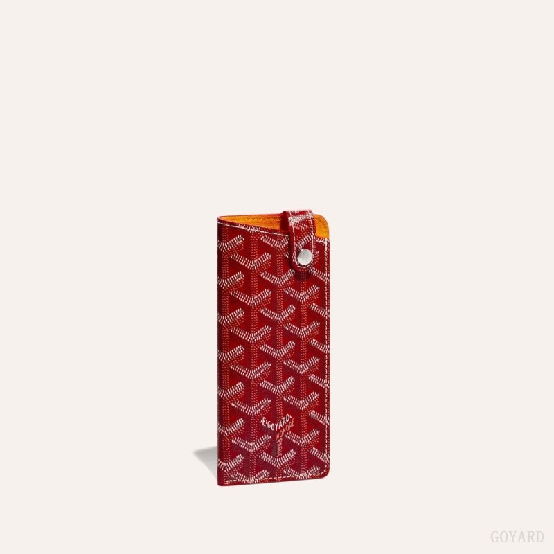 Red Goyard MONTMARTRE PM GLASSES CASE | CIFZ6488